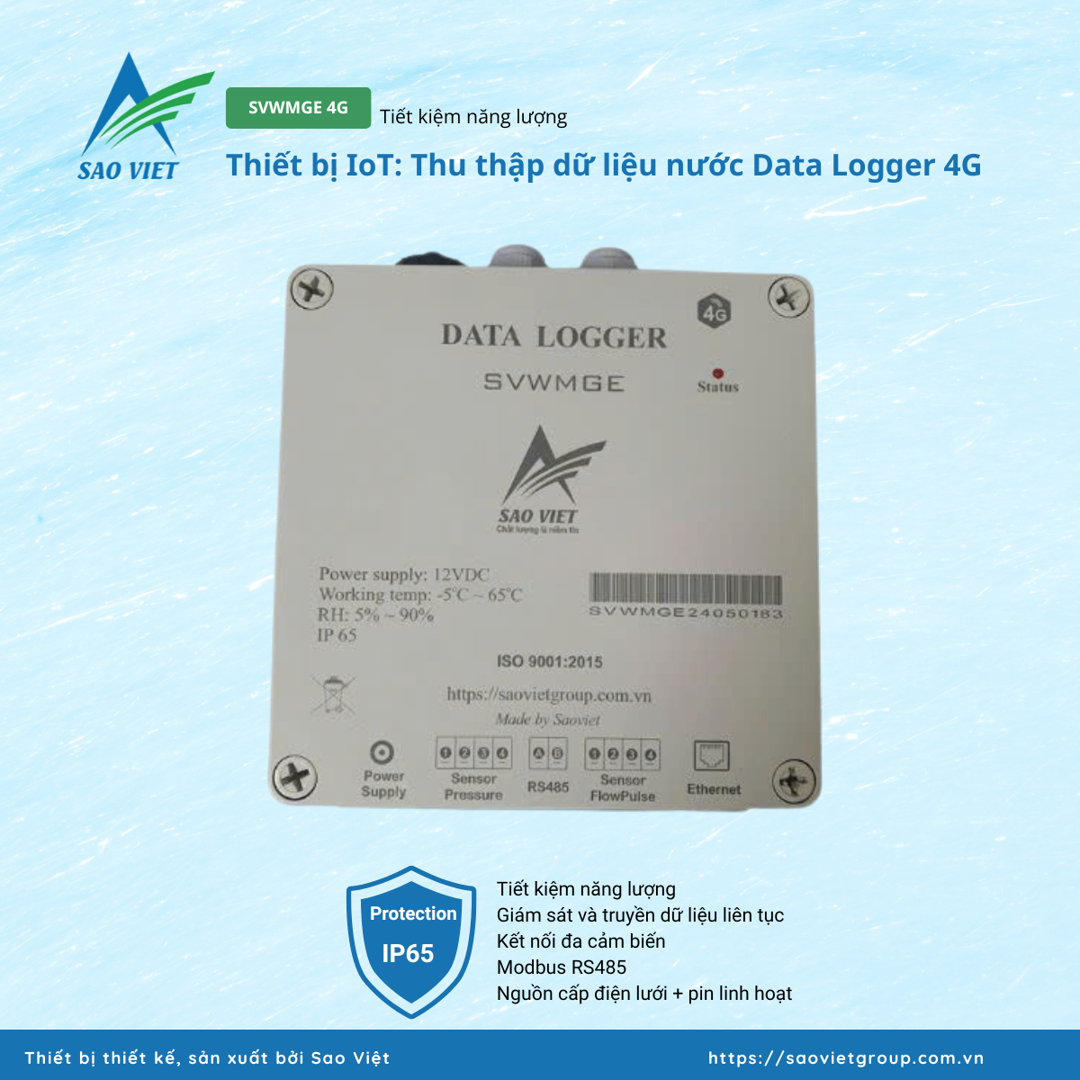 Data logger nước 4G