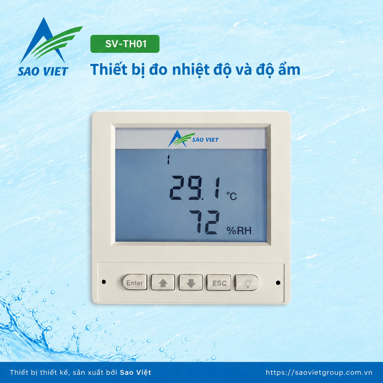 Thiết bị đo nhiệt độ và độ ẩm SV-TH01 (1)